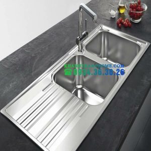CHẬU RỬA INOX KAFF KF-P10046 - 2 CHẬU RỬA INOX KAFF KF-P10046