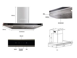 MÁY HÚT MÙI KOCHER K-225D-90 - 3 MÁY HÚT MÙI KOCHER K-225D-90