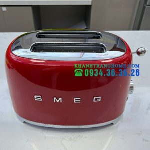 MÁY NƯỚNG BÁNH MÌ 2 LÁT THẬP NIÊN 50 MÀU ĐỎ SMEG TSF01RDEU 535 43 669