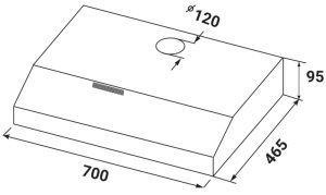 Máy hút mùi cổ điển Kaff KF-SL70KW - 2 Máy hút mùi cổ điển Kaff KF-SL70KW