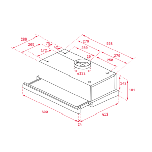 MÁY HÚT MÙI ÂM TỦ TEKA TL 6310 40474250 BỒ ĐÀO NHA - 1 TEKA TL 6310 40474250