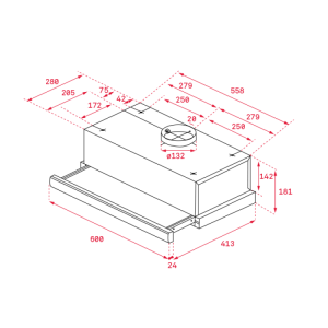 MÁY HÚT MÙI ÂM TỦ TEKA TL 6420 40474260 BỒ ĐÀO NHA - 1 TEKA TL 6420 40474260