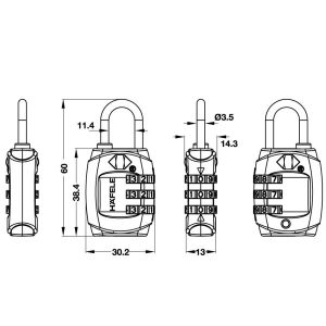 Khóa Tsa HAFELE 331 482.09.009 - 13 Khóa Tsa HAFELE 331 482.09.009 - 12