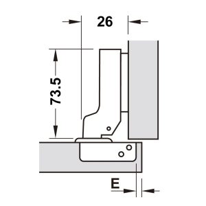 Bản Lề Metalla Sm 110 Độ, Giảm Chấn, Inox 304, Trọn Bộ Diy 483.01.720 - 15