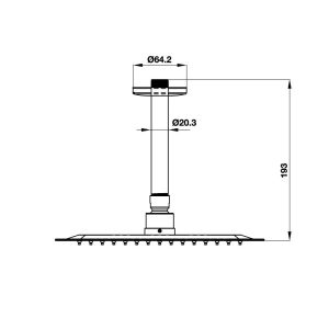 Sen Đầu Gắn Trần Hafele Airsense 485.60.623 - 9