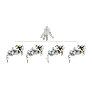 Bộ Khóa Tròn Có Chìa Chủ Hafele 489.93.252 - 12