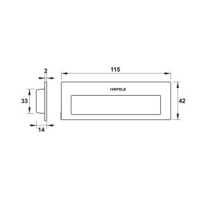 DIY Tay nắm âm 115x42 489.72.130 - 15