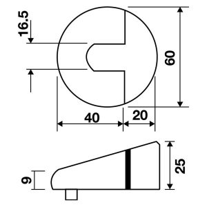 Chặn Cửa Sàn Hafele 489.70.260 - 6