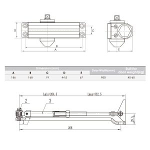 Thiết Bị Đóng Cửa Tự Động Hafele En3 489.30.010 - 13 Thiết Bị Đóng Cửa Tự Động Hafele En3 489.30.010 - 12