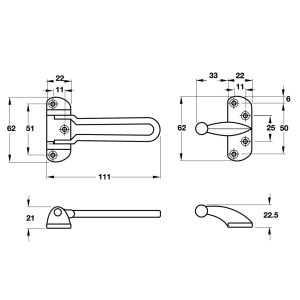 Chốt An Toàn Hafele 489.15.001 - 7 Chốt An Toàn Hafele 489.15.001 - 6