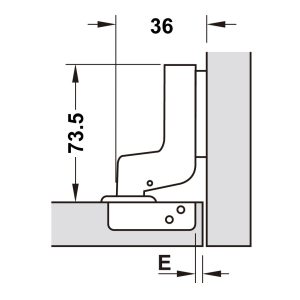 Bản Lề Metalla A 110 Độ, Giảm Chấn, Trọn Bộ Diy 493.03.025 - 19