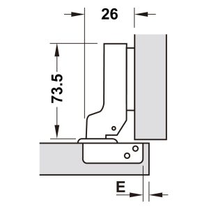 Bản Lề Metalla A 110 Độ, Giảm Chấn, Trọn Bộ Diy 493.03.025 - 15