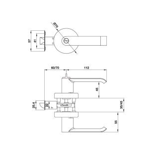 Bộ Tay Nắm Cửa Dạng Cong Hafele 499.63.970 - 11 Bộ Tay Nắm Cửa Dạng Cong Hafele 499.63.970 - 10