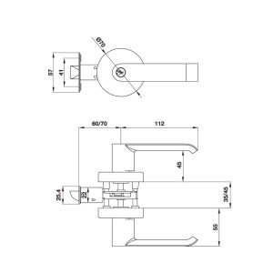 Bộ Tay Nắm Cửa Dạng Cong Hafele 499.63.970 - 13 Bộ Tay Nắm Cửa Dạng Cong Hafele 499.63.970 - 12