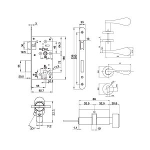 Bộ Tay Nắm Nắp Chụp Tròn Kiểu Cong Hafele 499.63.802 - 7 Bộ Tay Nắm Nắp Chụp Tròn Kiểu Cong Hafele 499.63.802 - 6
