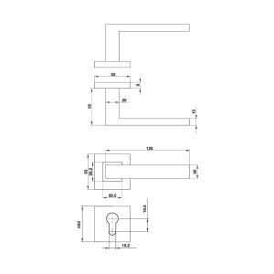 Tay Nắm Gạt Nắp Chụp Vuông Kiểu Chữ Nhật Hafele 499.62.216 - 7 Tay Nắm Gạt Nắp Chụp Vuông Kiểu Chữ Nhật Hafele 499.62.216 - 6