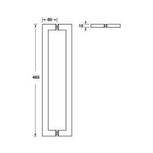 Tay Nắm Kéo Vuông Hafele 499.68.038 - 8