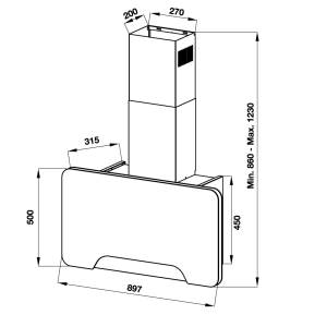 Máy hút mùi áp tường Hafele HH-WVGS90A 533.80.203 - 20 Máy hút mùi áp tường Hafele HH-WVGS90A 533.80.203 - 19
