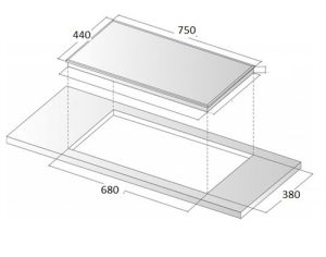 BẾP GAS ÂM KAFF KF-228 - 4 BẾP GAS ÂM KAFF KF-228