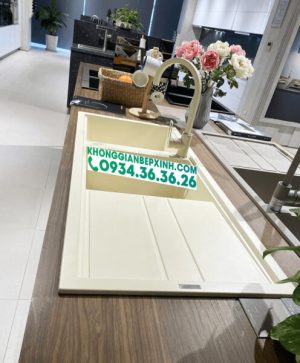 Chậu đá Malloca Bianco K-50062 / Màu kem / Phủ nano kháng khuẩn - 4 CHẬU ĐÁ MALLOCA BIANCO K-50062