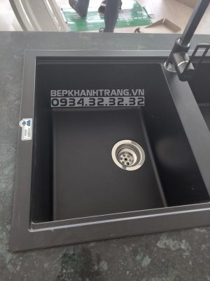 Chậu đá Malloca Nero K-45040 / Màu đen / Phủ nano kháng khuẩn - 4 CHẬU ĐÁ MALLOCA NERO K-45040