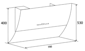 Máy Hút Mùi Phẳng KAFF KF-LUX AT70H