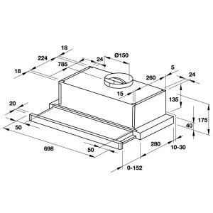 Máy hút mùi âm tủ Hafele HH-S70A (533.89.031) - 118 Máy hút mùi âm tủ Hafele HH-S70A (533.89.031) - 117