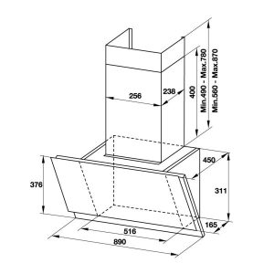 Máy Hút Mùi Gắn Tường Mặt Kính Vân Hafele Hh-Wvs90A 533.86.003 - 57 Máy Hút Mùi Gắn Tường Mặt Kính Vân Hafele Hh-Wvs90A 533.86.003 - 56