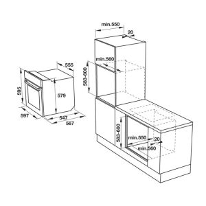 LÒ NƯỚNG ÂM TỦ HAFELE HO-KT60E 535.00.340 - 8 LÒ NƯỚNG ÂM TỦ HAFELE HO-KT60E 535.00.340 - 7