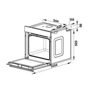 Lò nướng âm tủ HO-KT60G 535.62.601 - 11 Lò nướng âm tủ HO-KT60G 535.62.601 - 10