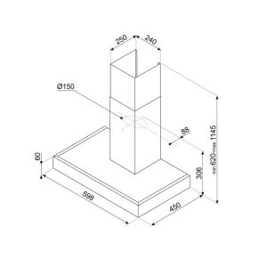 MÁY HÚT MÙI GẮN TƯỜNG SMEG, 60 CM, THÉP KHÔNG GỈ KAT600HXE 536.84.271 - 7 MÁY HÚT MÙI GẮN TƯỜNG SMEG, 60 CM, THÉP KHÔNG GỈ KAT600HXE 536.84.271 - 6