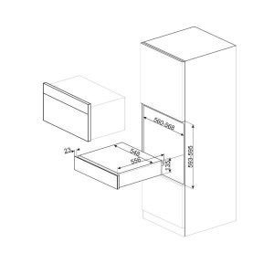 KHAY GIỮ ẤM SMEG , NGĂN KÉO, CAO 15CM, DOLCE STIL NOVO, MÀU HOÀN THIỆN: ĐEN & ĐỒNG CP615NR 536.54.751 - 6