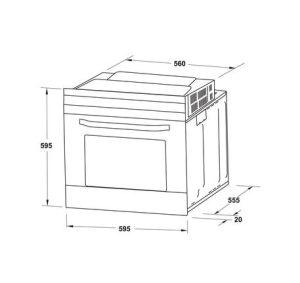 Lò nướng âm tủ Hafele HO-6T70A 538.01.441 - 10 Lò nướng âm tủ Hafele HO-6T70A 538.01.441 - 9