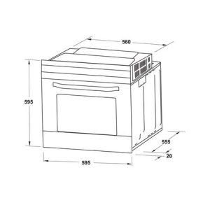 Lò nướng âm tủ 70 lít Hafele HO-4KT70A 538.61.442 - 8 Lò nướng âm tủ 70 lít Hafele HO-4KT70A 538.61.442 - 7