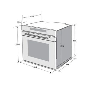 Lò nướng kết hợp hấp âm tủ 72 lít HSO-8T72A, Series 800, 538.61.461 - 24