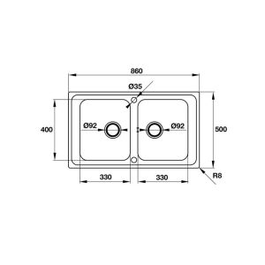 CHẬU RỬA CHÉN INOX HAFELE VALERIAN HS-SD8650 565.86.351 - 3