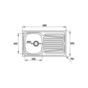 CHẬU RỬA CHÉN INOX HAFELE CLAUDIUS HS-SSD8650 565.86.371 - 3