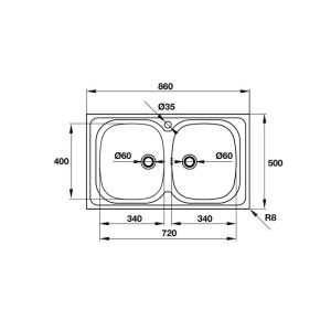 CHẬU RỬA CHÉN INOX HAFELE CLAUDIUS HS-SD7744 565.86.381 - 3