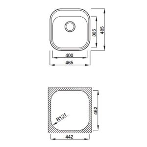 Chậu rửa chén Hafele HS-SS4648 567.23.083 - 6