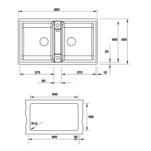 Chậu Rửa Chén Blancozia Hafele 9 Màu Đen (Zd) 567.68.340 - 53