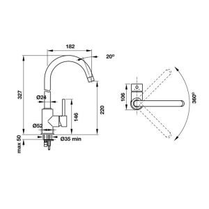 Vòi Bếp Hafele Blancomida - Màu Đen 569.07.300 - 7 Vòi Bếp Hafele Blancomida - Màu Đen 569.07.300 - 6
