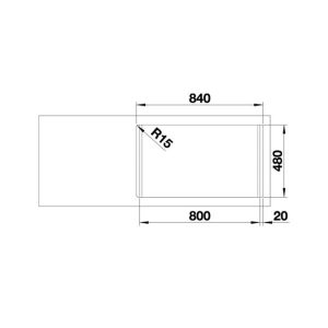 Bộ Chậu Rửa Chén Hafele Blanco - Dinas 8S 570.27.209 - 8 Bộ Chậu Rửa Chén Hafele Blanco - Dinas 8S 570.27.209 - 7