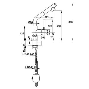 Vòi Bếp HAFELE Titus Ht-C240 570.51.040 - 3