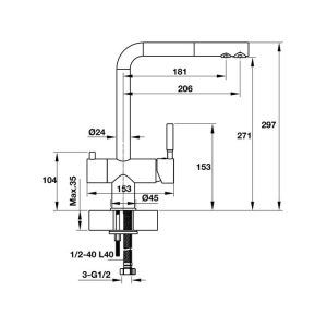 Vòi Bếp HAFELE Marcus Ht-C271 570.51.060 - 3