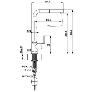 Vòi Bếp HAFELE Titus Ht-C319 570.50.290 - 3