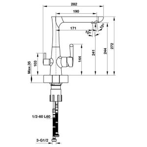 Vòi Bếp HAFELE Marcus Ht-C244 570.51.070 - 4 Vòi Bếp HAFELE Marcus Ht-C244 570.51.070 - 3