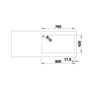 Chậu Rửa Chén Hafele Blanco Inox Quatrus R15 285/435-Iu 570.27.169 - 7 Chậu Rửa Chén Hafele Blanco Inox Quatrus R15 285/435-Iu 570.27.169 - 6