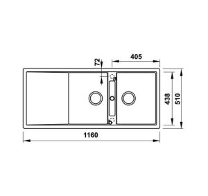 Chậu rửa chén Hafele HS20-GKD2S80 570.33.530 - 9 Chậu rửa chén Hafele HS20-GKD2S80 570.33.530 - 8