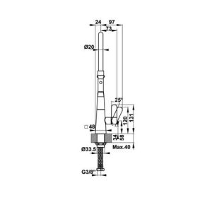 Vòi rửa chén Hafele HYDROS HT-C456 570.82.230 - 7