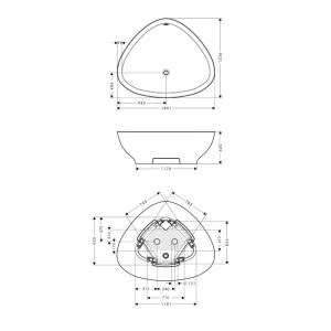 Bồn Tắm Độc Lập Hafele Axor Massaud 1900Mm 588.32.610 - 6